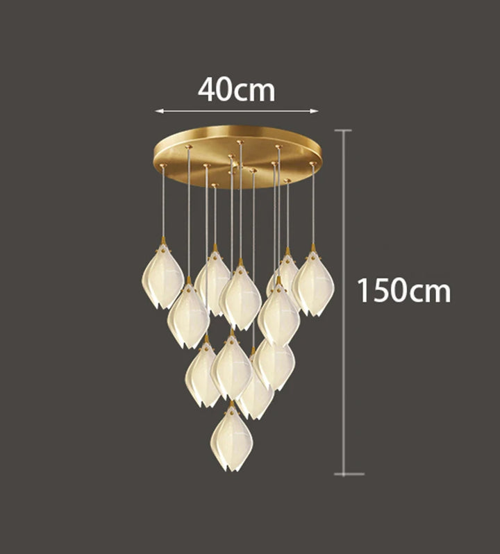 Suspension en verre moderne pour salon – Solistar