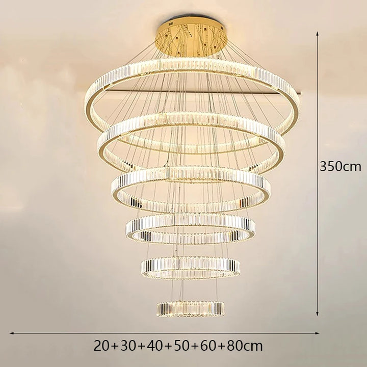 Suspension moderne en cristal pour salle à manger – Cristarion