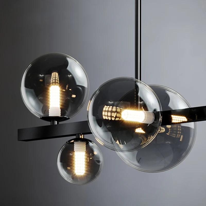 Hedendaagse hanglamp in legering voor woonkamer – Halura