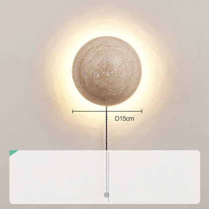 Stenen wandlamp voor woonkamer en slaapkamer – Serenitea