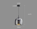 Nordic minimalist glass pendant light for living rooms and bedrooms – Vetroéclat