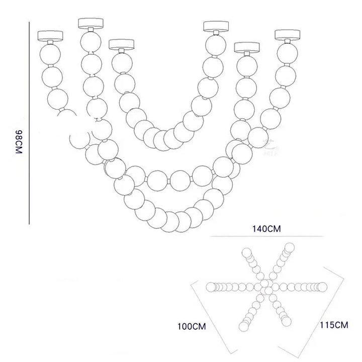Suspension LED en cristal pour salon et salle à manger – Crysélite
