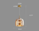 Nordic minimalist glass pendant light for living rooms and bedrooms – Vetroéclat