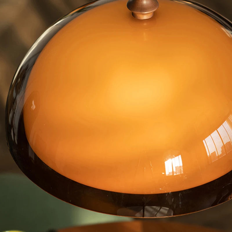 Bruine acryl hanglamp voor eetkamer – Armoniel