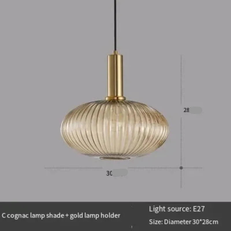 Suspension en verre fumé nordique pour salle à manger – Veranys