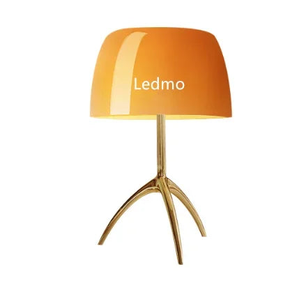 Lampe de bureau tripode en verre coloré moderne – Triolux