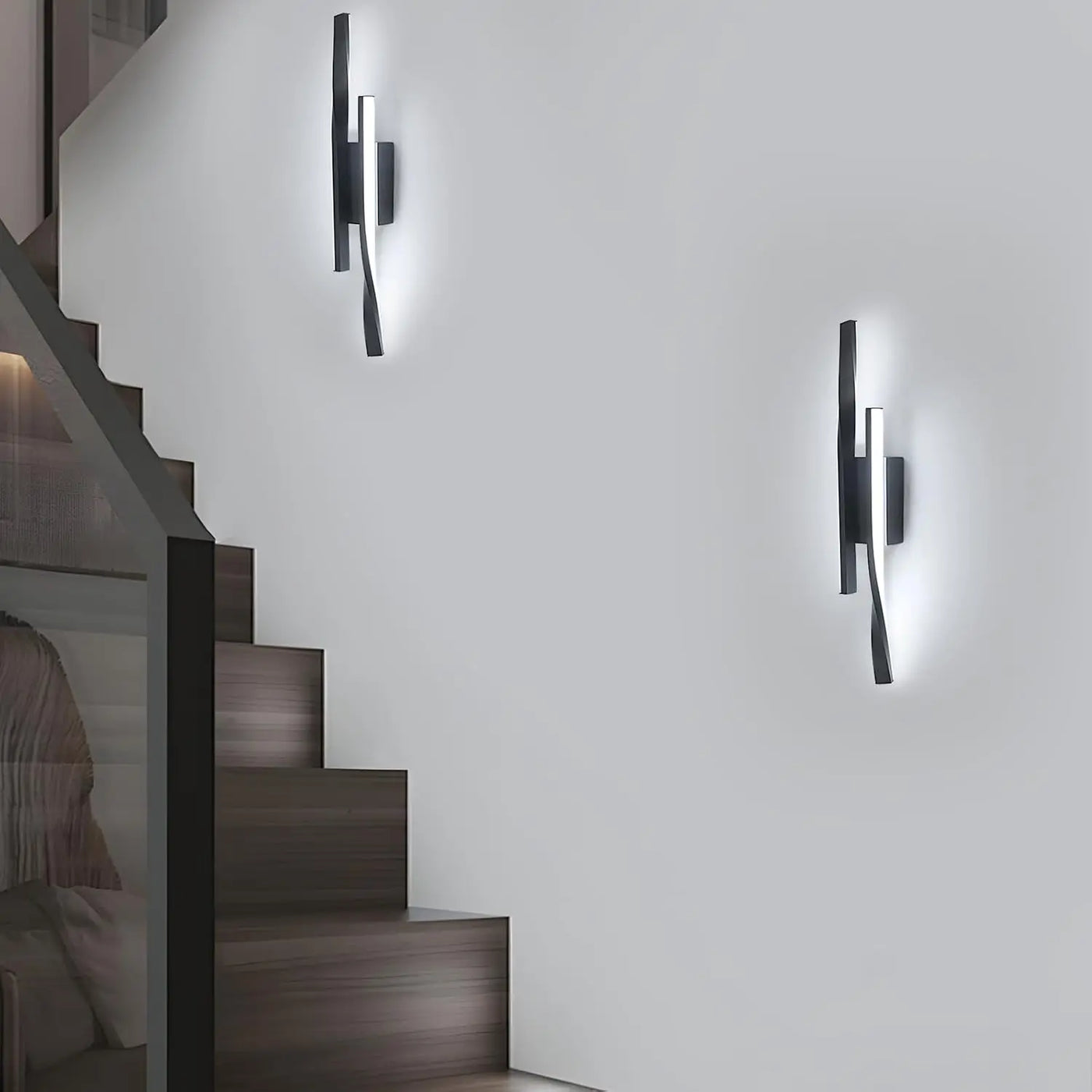 Applique murale moderne noire pour salon – Novaluce