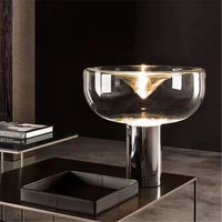 Lampe de table nordique en verre transparent – Aellara