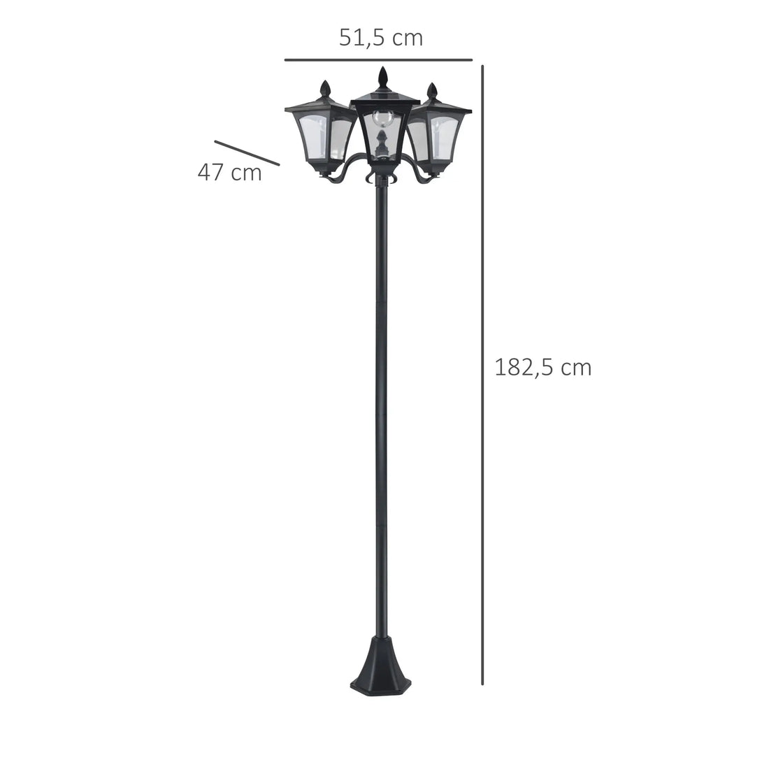 Lampadaire Jardin en Acier Inoxydable Solaire – Celunis
