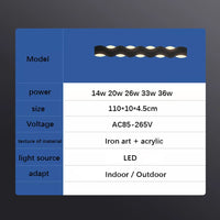 Applique murale extérieure en fer moderne – Ondulys