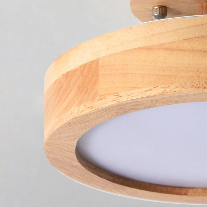 Plafonnier nordique en bois pour couloir – Arborise