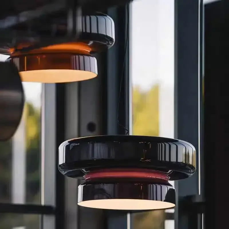 Hanglamp in gekleurde glas voor eetkamer – Armoniel