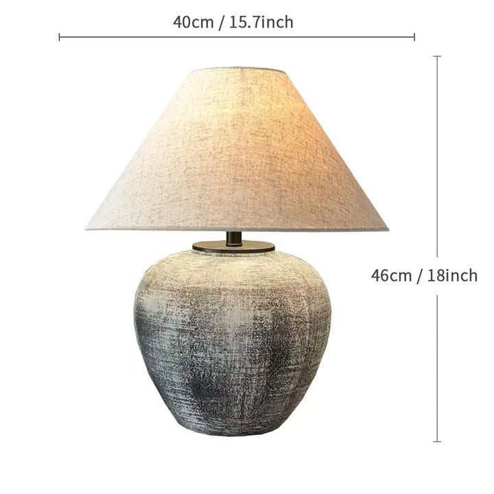 Lampe de table céramique style japonais pour salon – Zenara