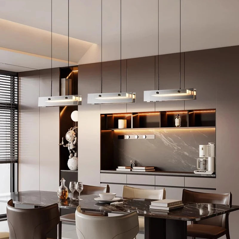 Suspension LED moderne en alliage pour salon – Arispectra