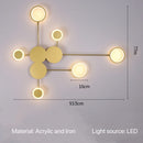 Moderne zwarte ijzeren wandlamp voor woonkamer – Noctario