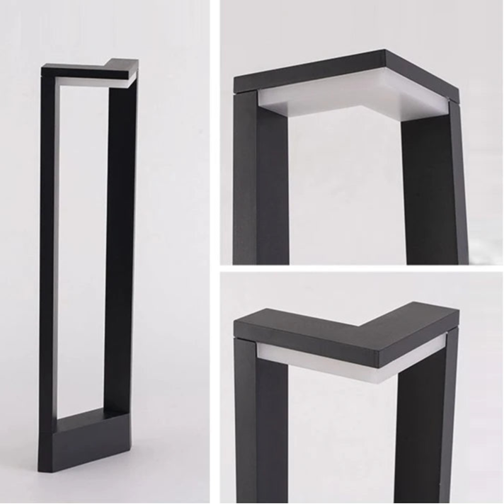 Moderne zwarte aluminium tuinlantaarn – Ataraxia