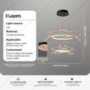 Modern acrylic LED pendant light for living room – Célino