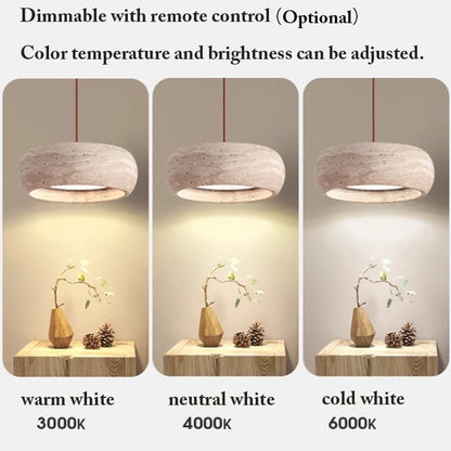 Gele travertijn hanglamp voor woonkamer en eetkamer – Armonello