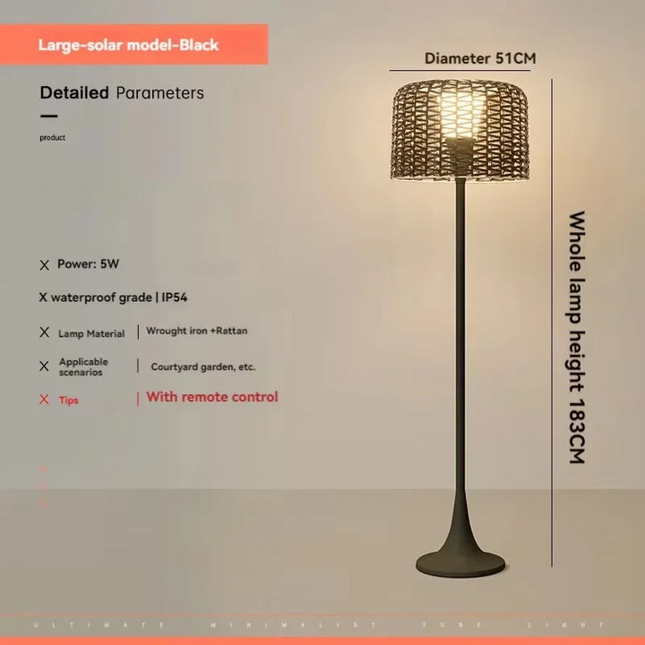Lampe de jardin extérieur en métal tressé – Verilum