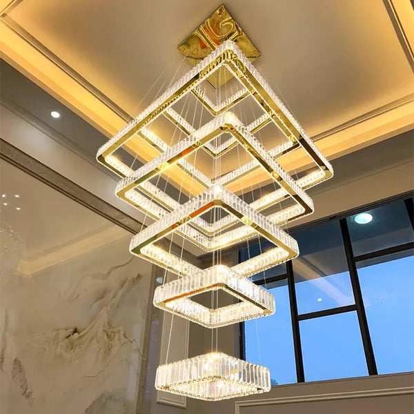 Lustre en cristal moderne pour salon – Cristarve