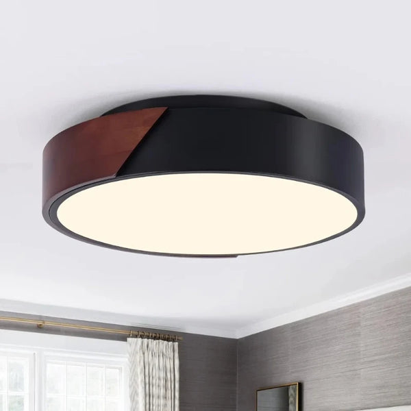 Plafonnier noir minimaliste pour salon et chambre – Noirceur