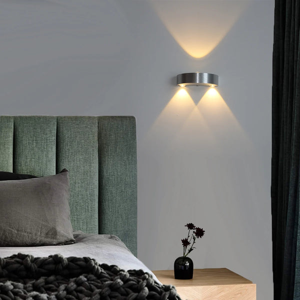 Minimalistische LED Wandlamp Aluminium – Kyrolys