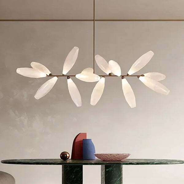 Suspension LED en verre design nordique pour salle à manger – Estelara