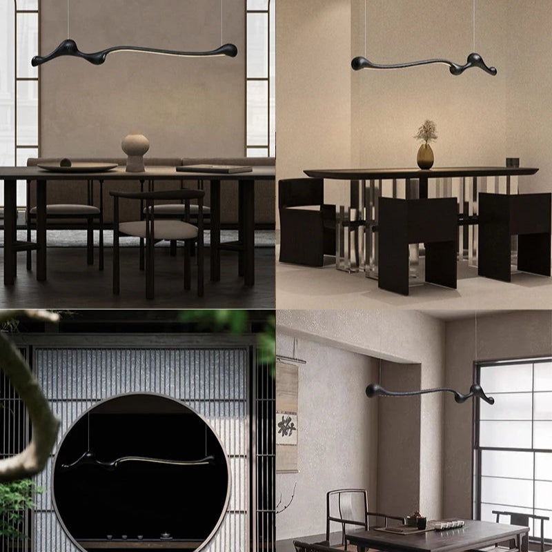 Suspension en frêne LED dimmable pour intérieurs – Armoniel