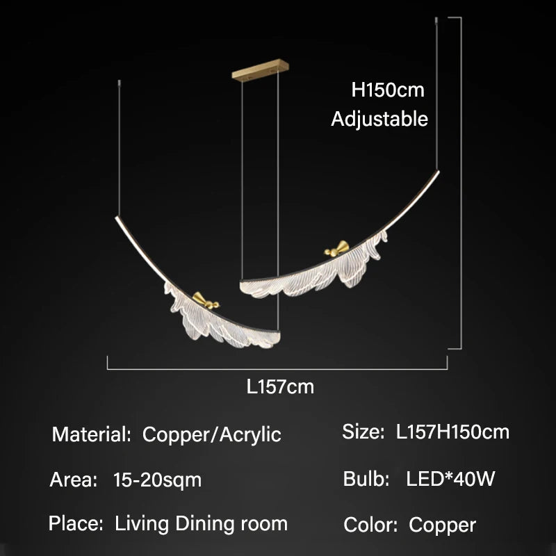 Suspension moderne en métal pour salle à manger – Arionel