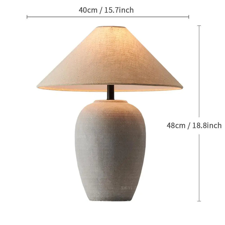 Lampe de table céramique style japonais pour salon – Zenara