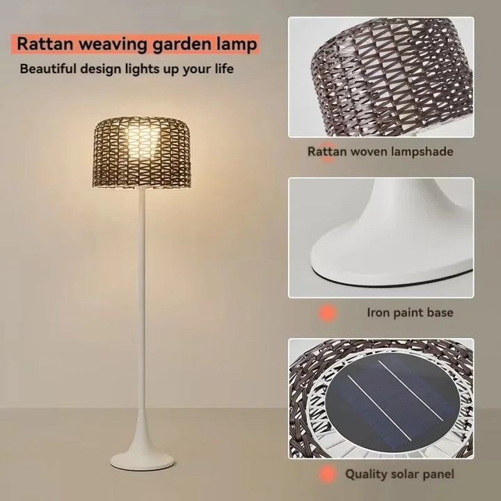Lampe de jardin extérieur en métal tressé – Verilum