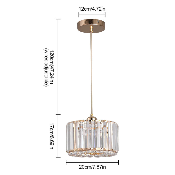 Plafonnier Cristal Doré pour Chambre – Célestine