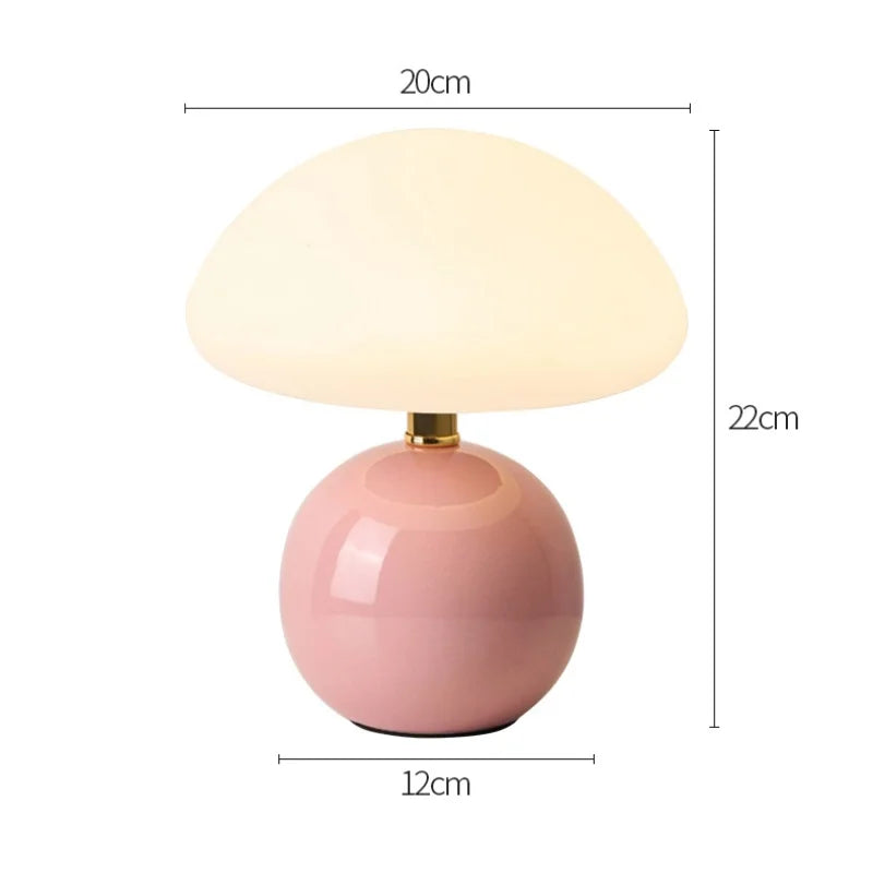 Lampe de table en céramique crémeuse pour chambre – Aureolys