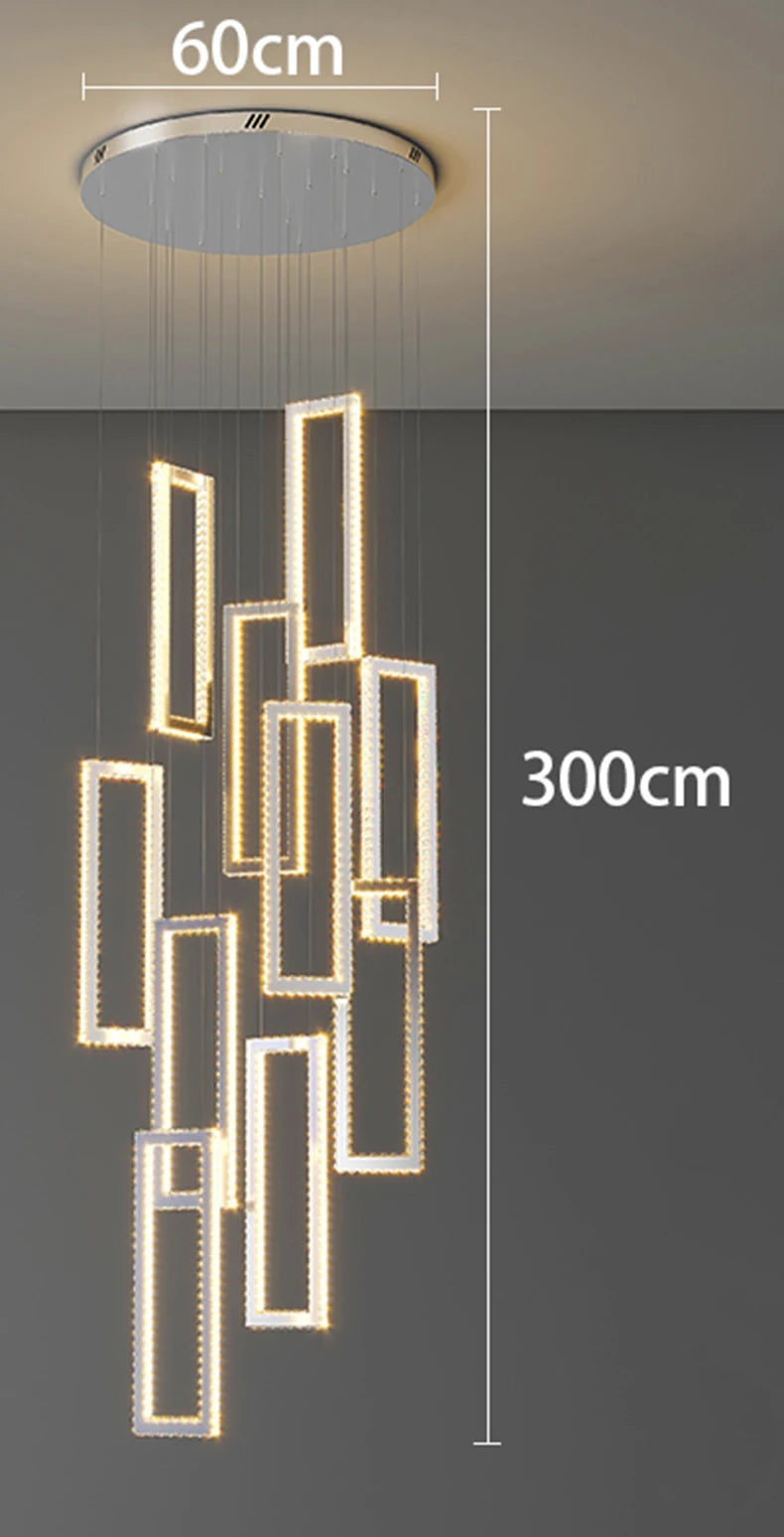 Lustre moderne en cristal pour salon – Cristarion