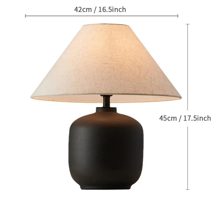 Lampe de table céramique style japonais pour salon – Zenara