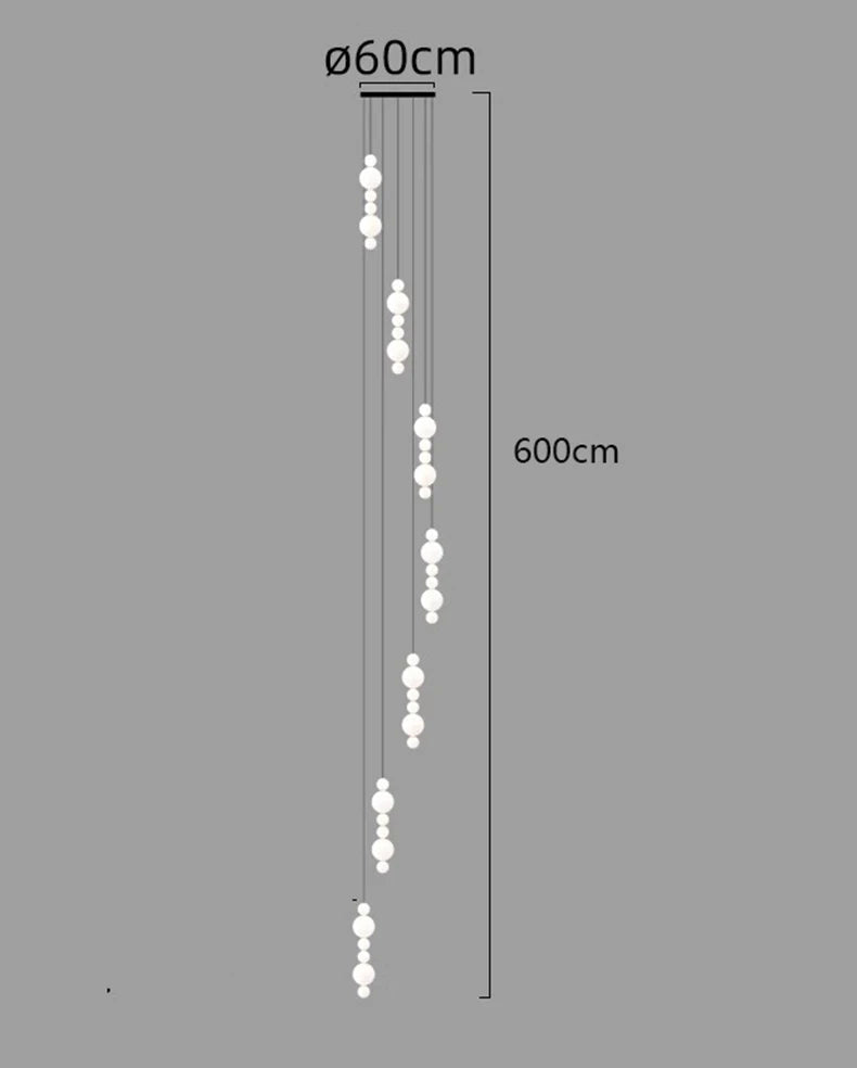 Suspension moderne en fer pour salle à manger – Calyphora
