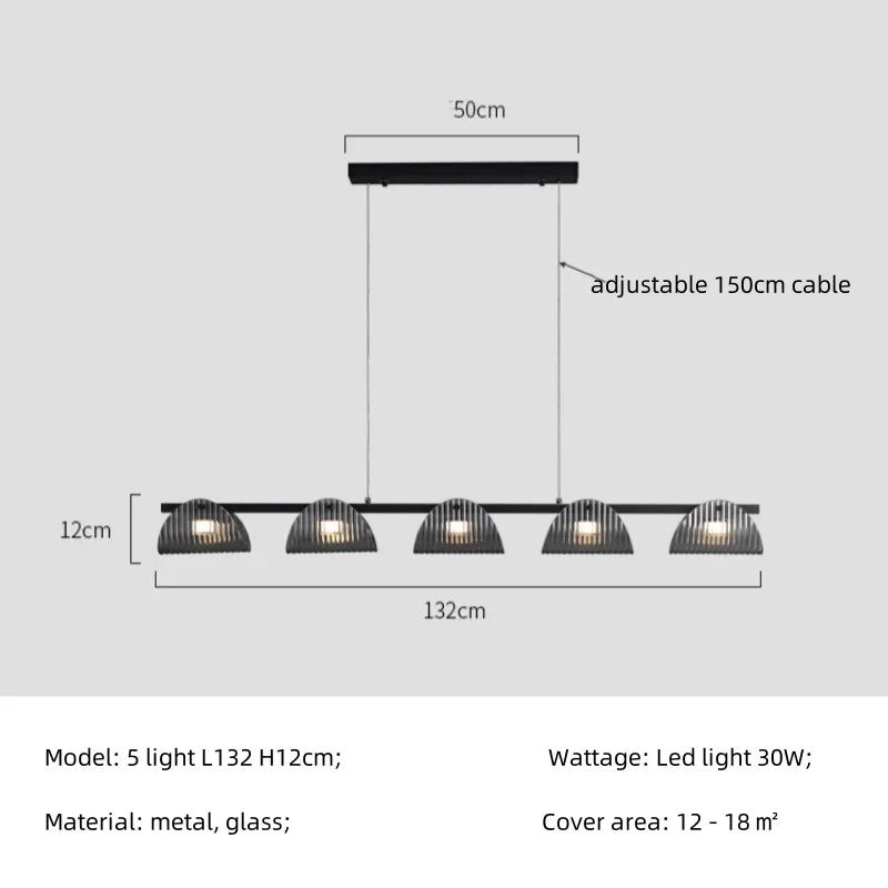 Hanglamp in Grijs Gerookt Glas voor Eetkamer – Orvelia