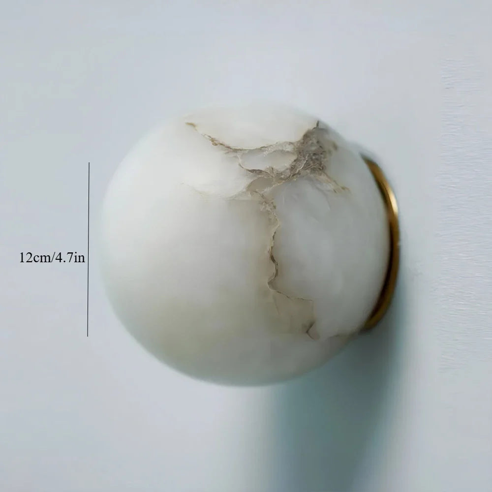 Applique murale en marbre espagnol et cuivre – Seraphia