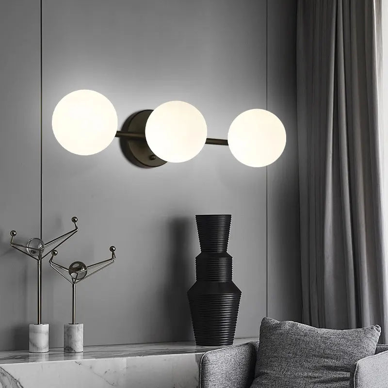 LED Zwart Metalen Wandlamp voor Slaapkamer – Novaluce