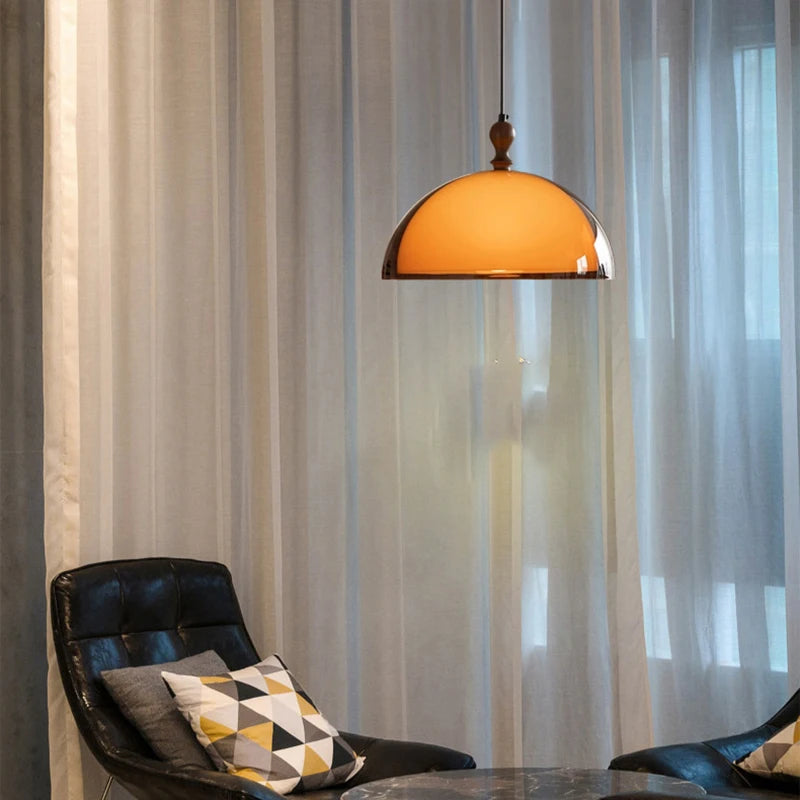 Bruine acryl hanglamp voor eetkamer – Armoniel