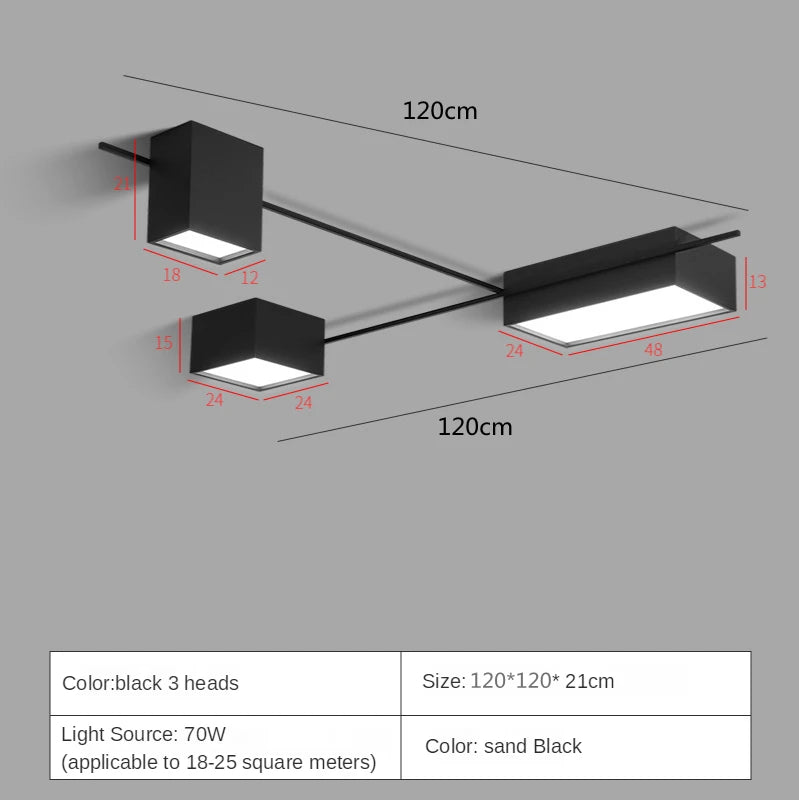 Plafonnier LED moderne en acrylique pour intérieur – Arionel