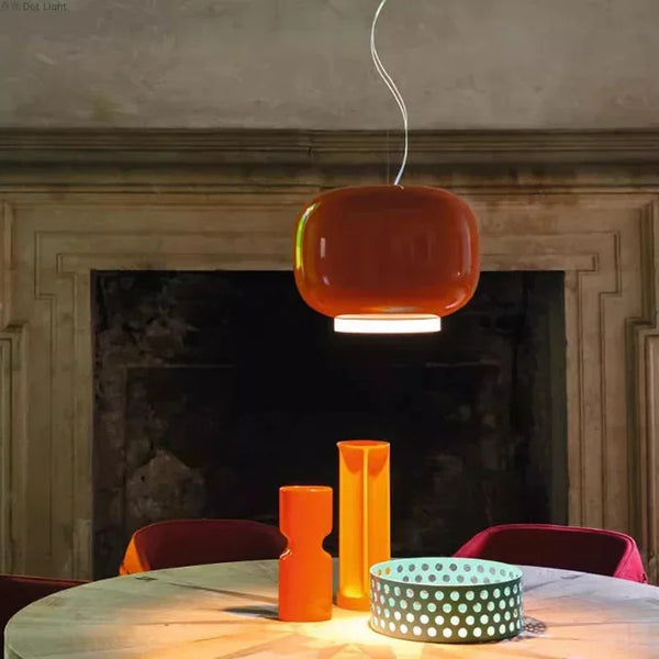 Suspension en verre coloré pour salle à manger et chambre – Armoniel