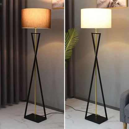 Premium Staande Lamp Ijzer & Zacht Stoffinish – Eleganza