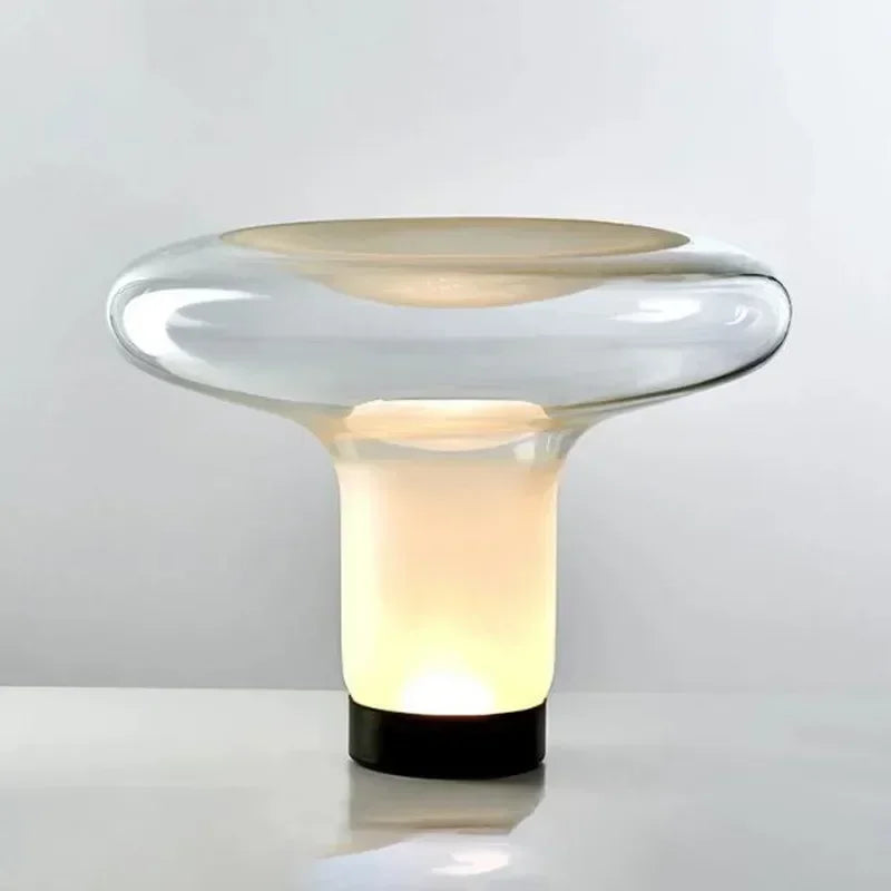 Lampe de Table en Verre Style Art Déco – Célestine