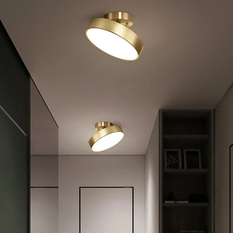 Plafonnier en cuivre moderne pour salon – Aurorine