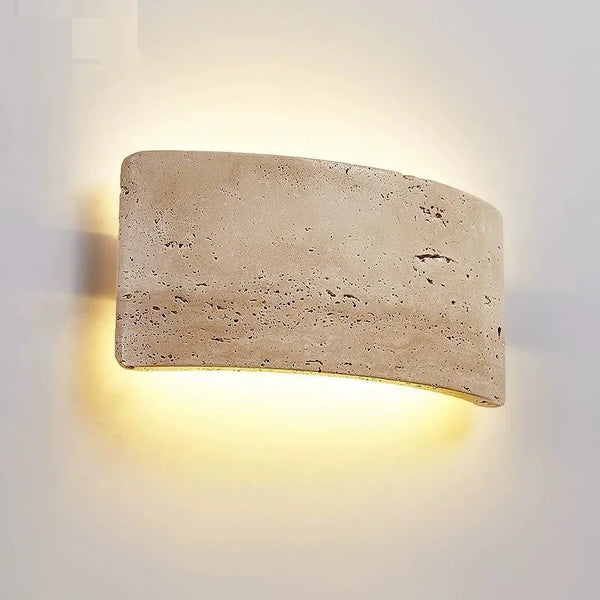 Applique Murale en Pierre Style Wabi-Sabi pour Jardin – Stonara