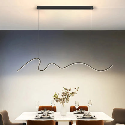 Moderne Zwarte LED Hanglamp voor Interieurs – Caelux