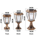 Buiten tafellamp op zonne-energie van aluminium – Callistoria