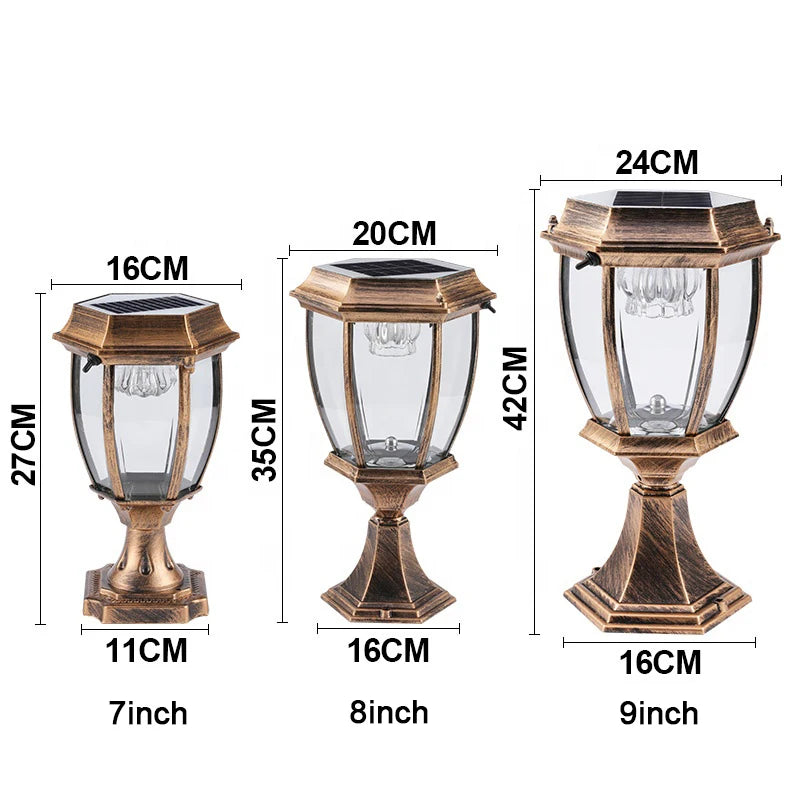 Buitenzonelamp van aluminium – Callistoria