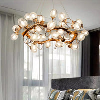 Suspension LED moderne en alliage pour salon – Circlux